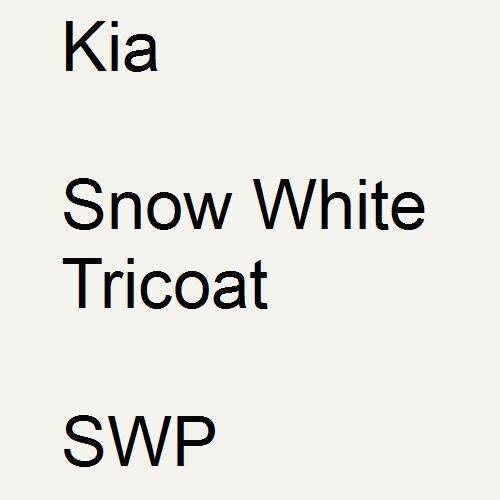 Kia, Snow White Tricoat, SWP.